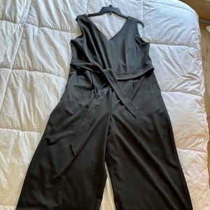 Loft Gray Sleeveless Jumpsuit